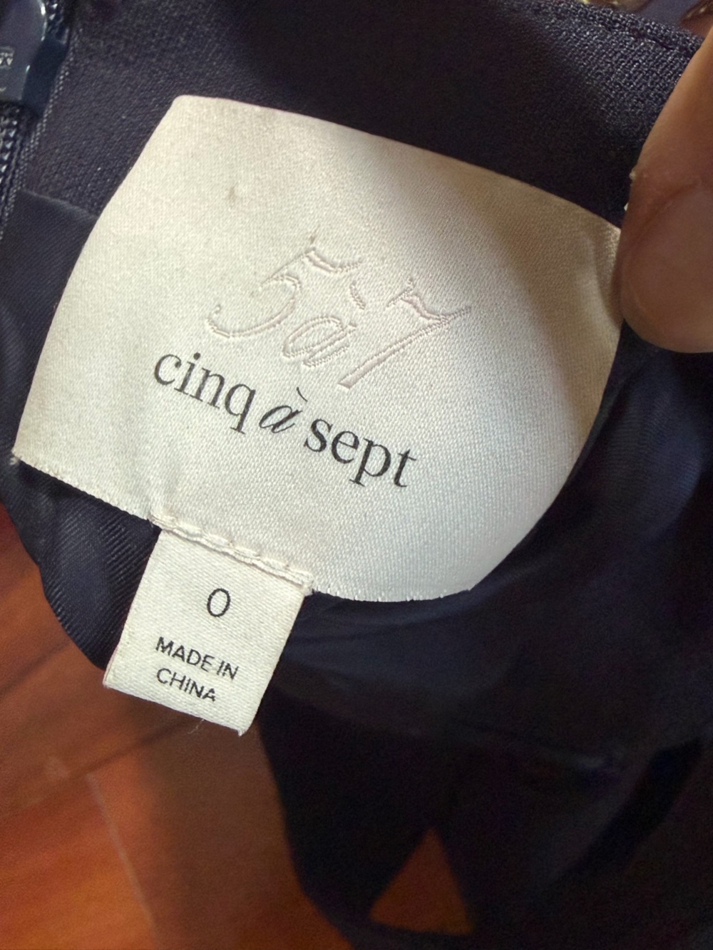 cinq a sept navy Fitted Midi Dress - Picture 2 of 7
